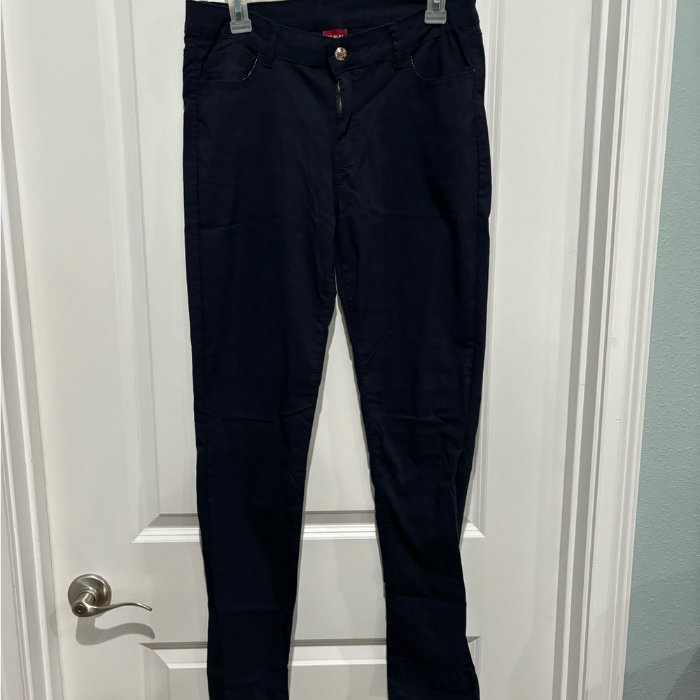 T&Y Fashion Navy Skinny Pants, Sz 11/12